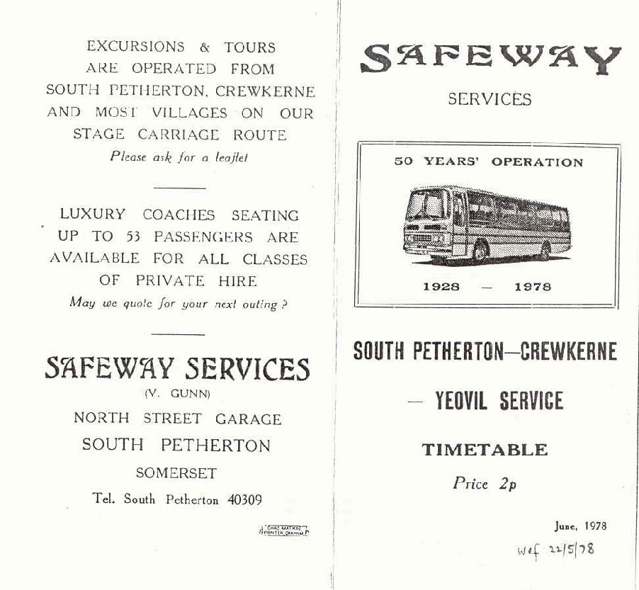 1978 timetable cover