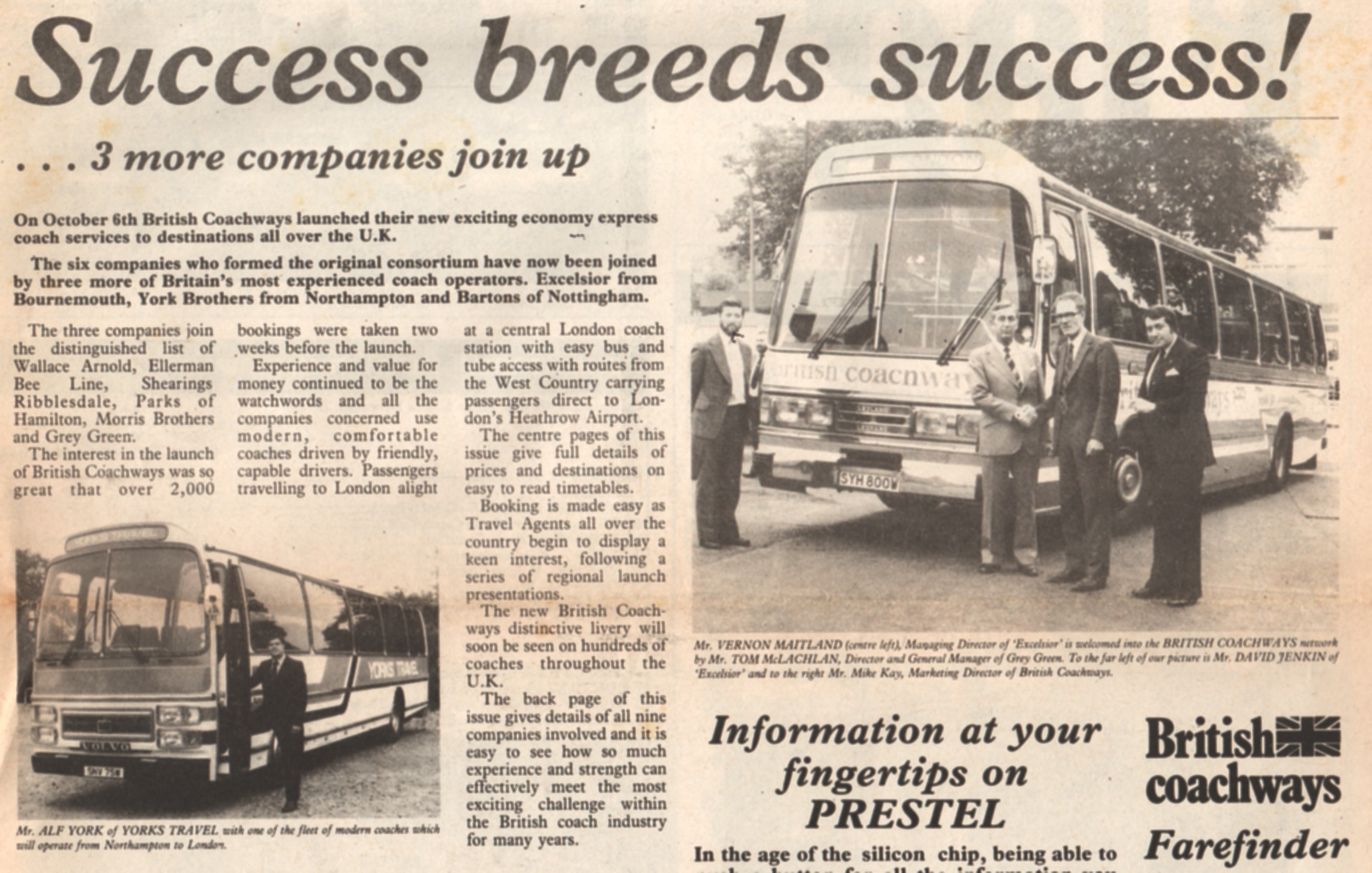 News item from Ride Express number 2 October 1980