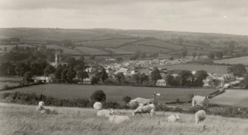 view over Cattistock village