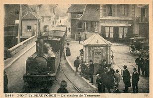 Pont de Beauvoisin in tramway days
