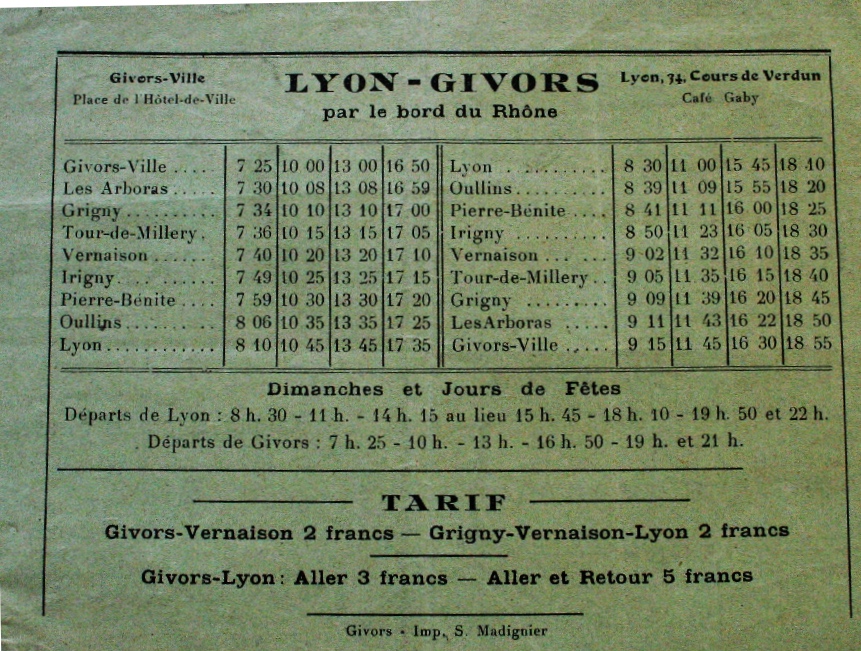 1935 timetable