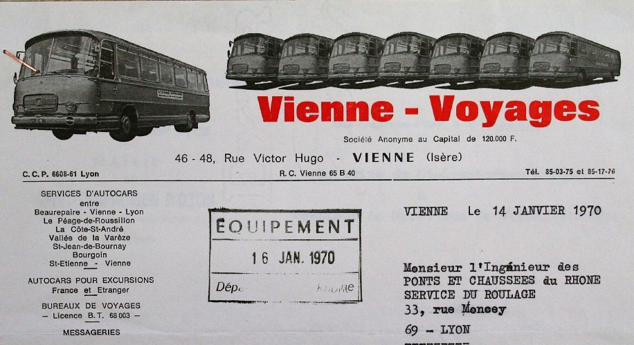 Lyon to Beaurepaire 1970