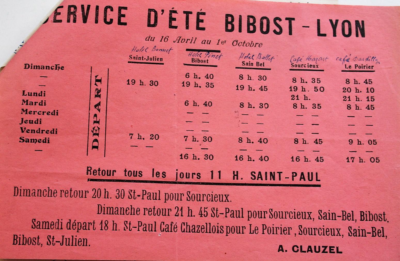 1934 timetable