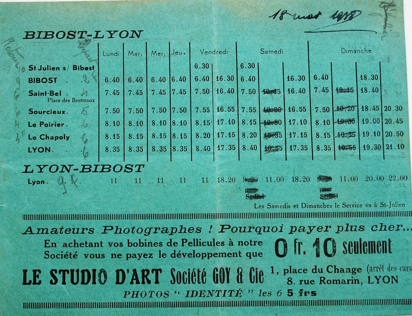 1938 timetable