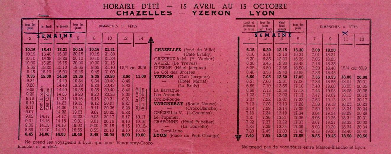 1955 summer timetable