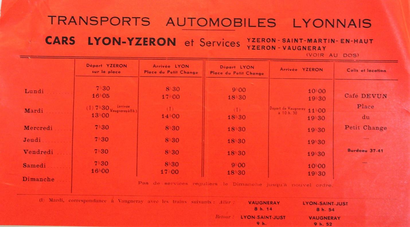 TAL 1946 timetable part 2
