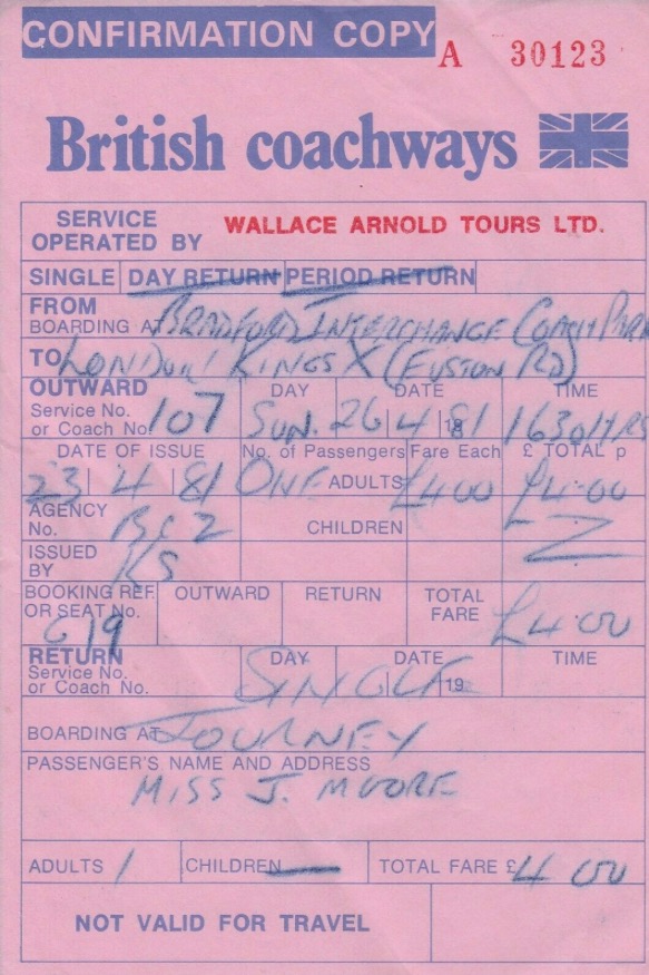 carbon copy of a Coachways ticket