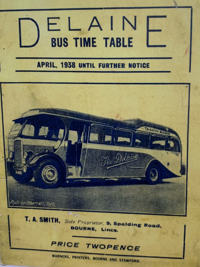 cover of 1938 timetable