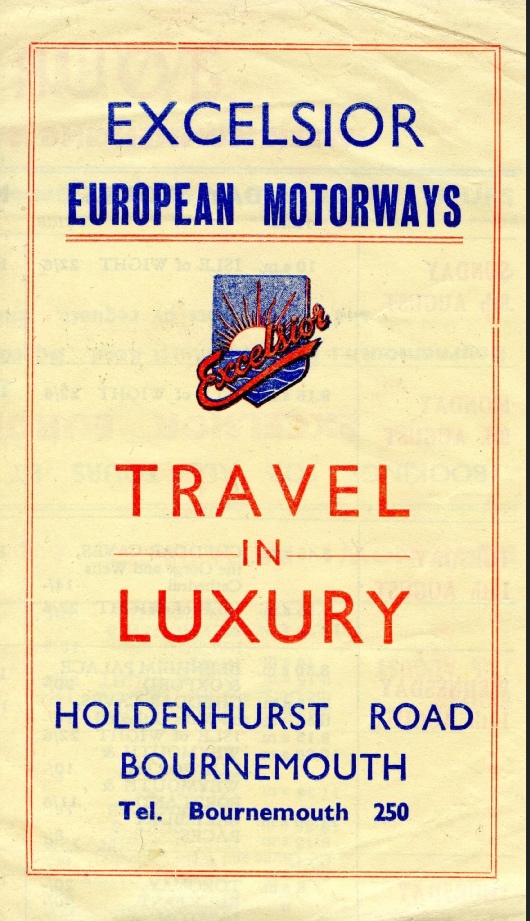 1954 day tours leaflet