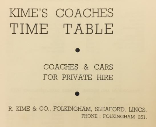cover of timetable booklet