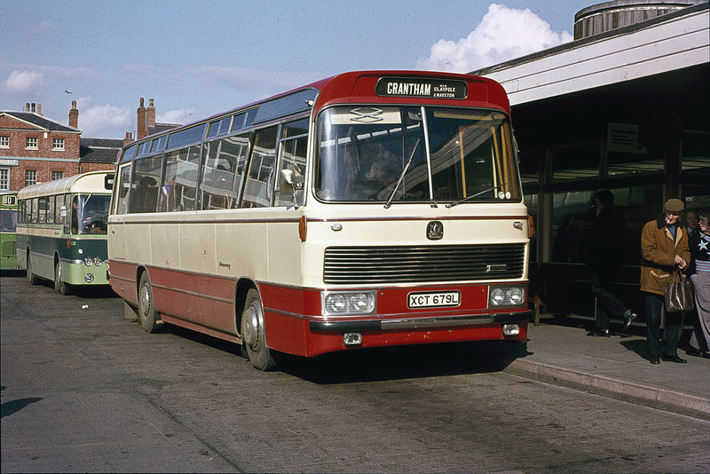 Pulfrey Bedford at Newark bus station on Grantham service