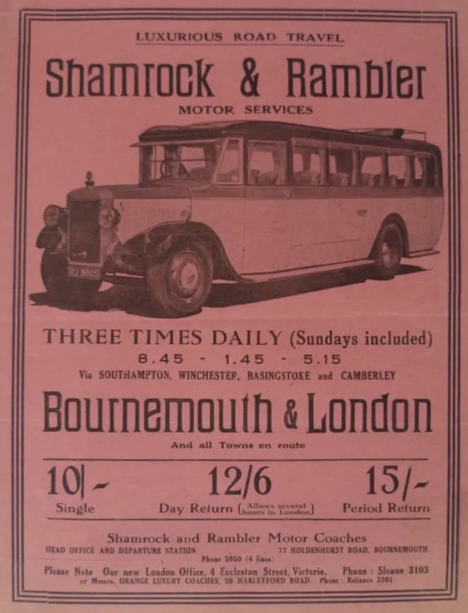 1930s timetable London service