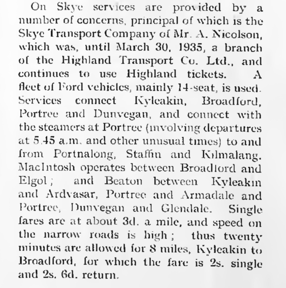reproduced from the Omnibus Society Magazine 1935