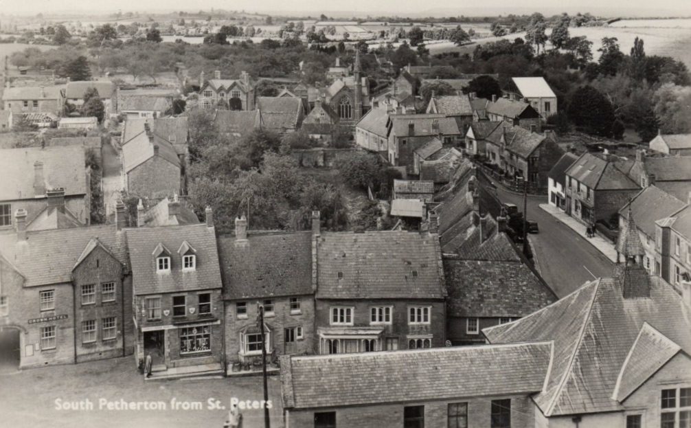 view of South Petherton in the 1950s