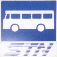 later style of STN bus stop sign
