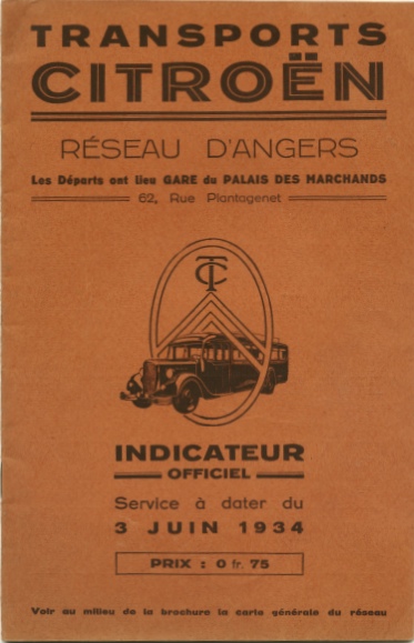 1934 Angers timetable
