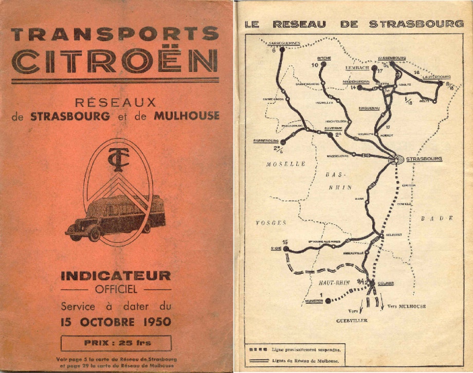 1950 cover and strasbourg map