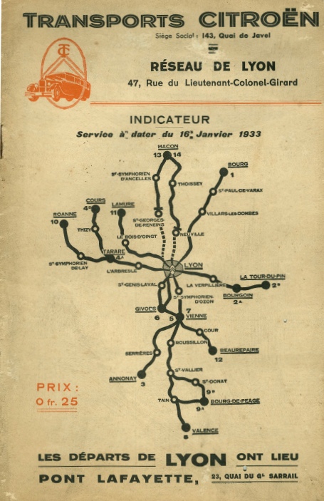 Lyon map 1933