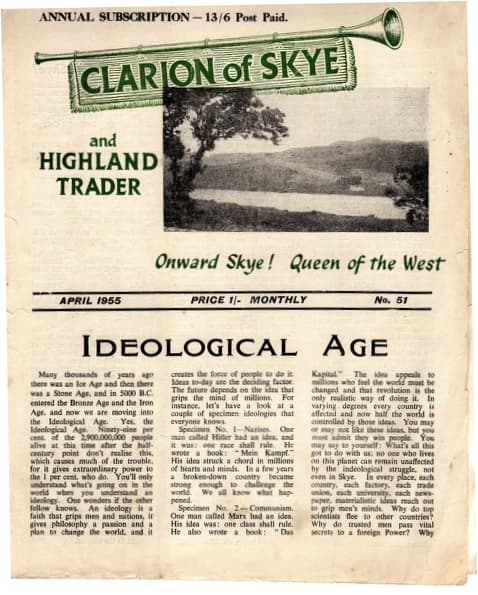 title page Clarion of Skye - April 1955