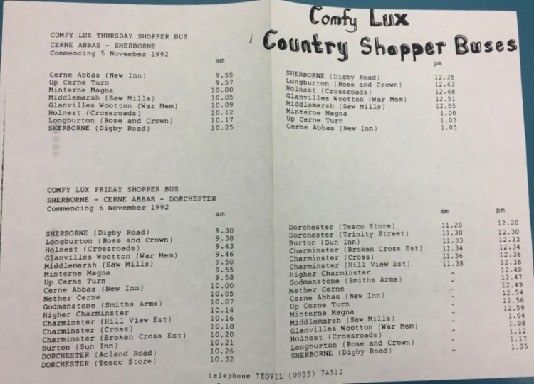 Comfy-Lux Shopper 1992 page one