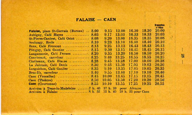 Falaise to Caen