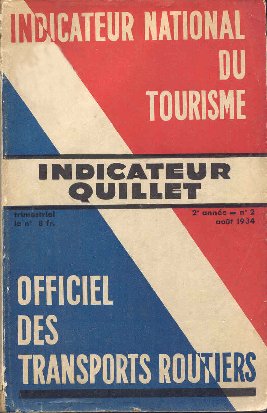 Quillet timetable August 1934