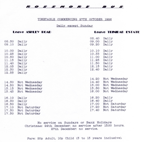 timetable 1986