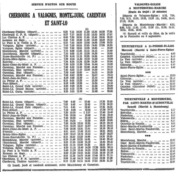 second part of October 1933 SGTD timetable