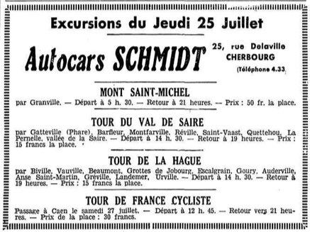 July 1935 excursions