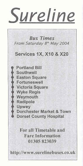 sureline timetable