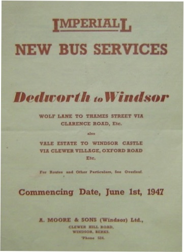1947 timetable