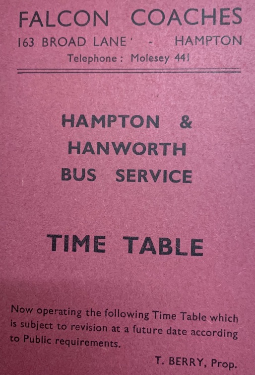 cover of first timetable