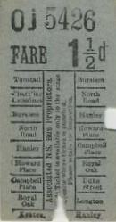 ticket from Tunstall - Longton (North Staffs Association)